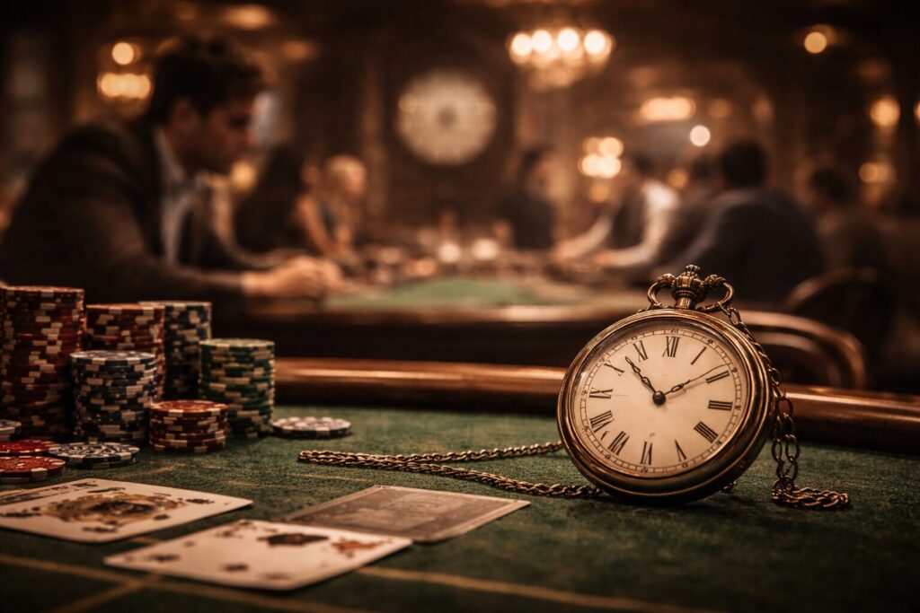 Cómo cambia la percepción del tiempo en el casino